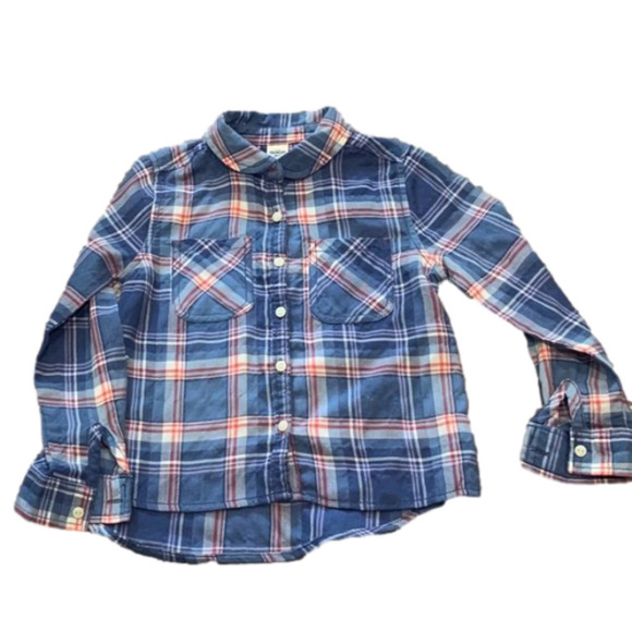 OSHKOSH B'GOSH Plaid Button Front Shirt NWT - Picture 1 of 2